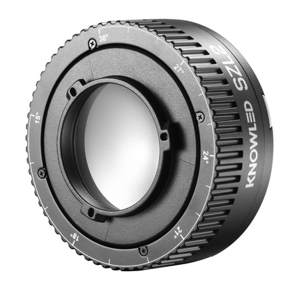 Godox KNOWLED SZL2 Zoom Lens for MS60BI and MS60R LED Lights with 15° to 30° Adjustable Beam Angle and Proprietary Mounting for Lighting and Studio Equipment