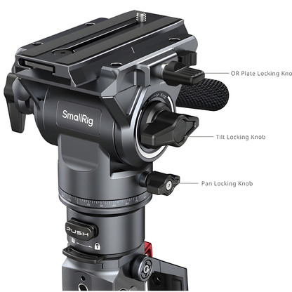 SmallRig Carbon Fiber Photo Video Monopod 69" / 63.5" Fluid / Ball Head