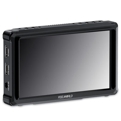 FEELWORLD FW568 PRO 6" IPS On Camera LCD Video Monitor with DCI 4K HDMI Input / Output, HDR, 1200 Nits High Brightness, Custom 3D LUTs  and Image Controls, USB Type-C L Series / LP-E6 Plate Mount Input Power