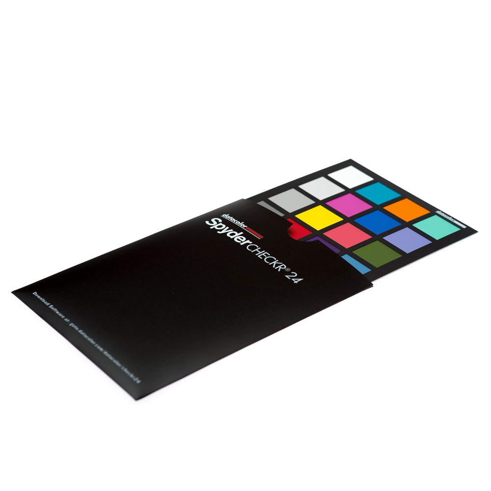 Datacolor Spyder Checkr 24 Double Sided Card Color Chart and Calibration Tool with 24 Color Targets for Digital Camera Photography and Studio Equipment | SCK200