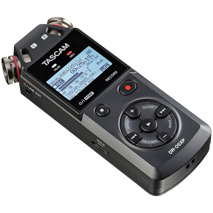 TASCAM DR-07XP | DR-05XP 2-Channel 32-Bit Float Portable Audio Recorders w/ Adjustable Onboard Mics