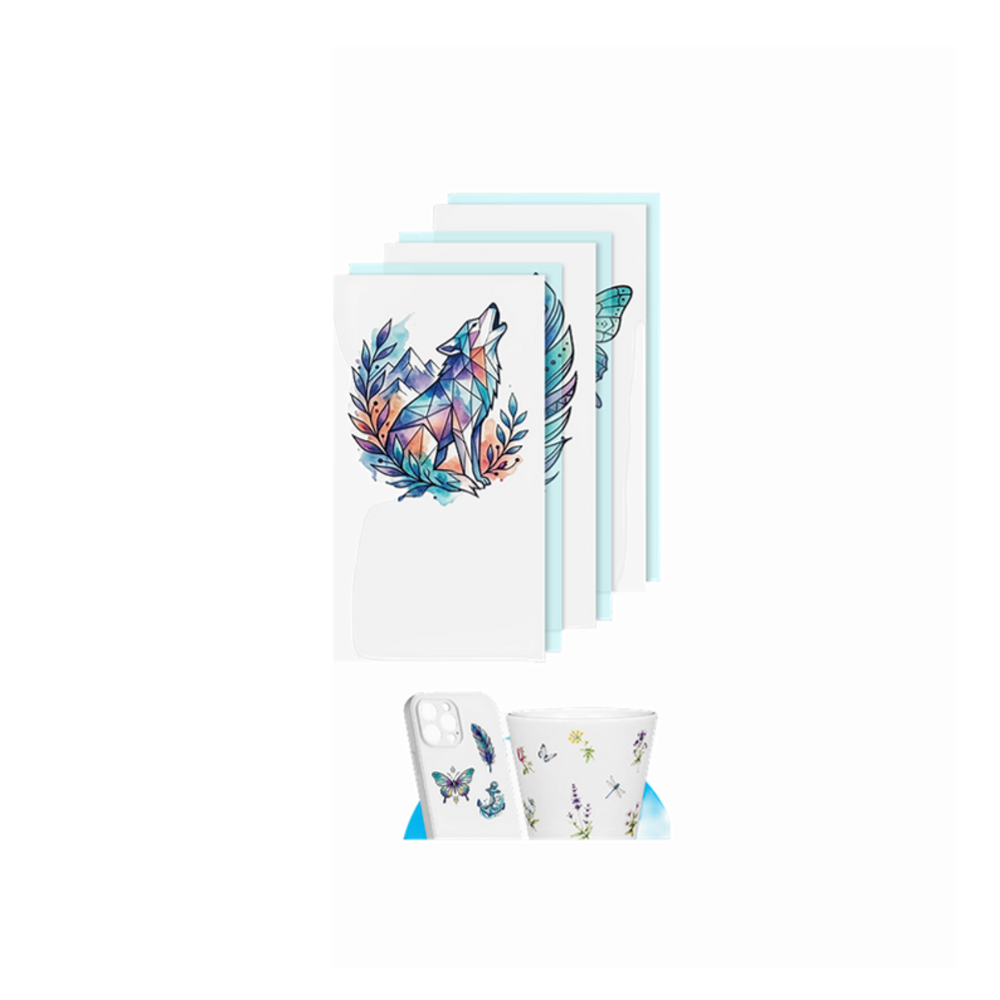 NELKO 20 Sheets 2x3" Water Transfer Print Paper for PP03 / FLOW Inkjet Printer with Coated Water Transfer Finish