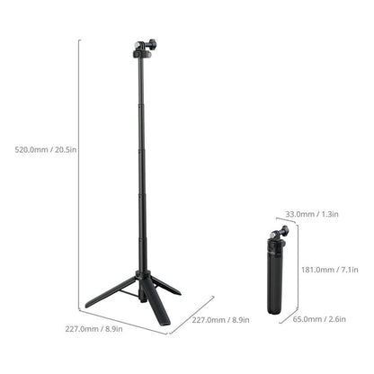SmallRig 2 in 1 Grip Tripod and Selfie Stick for Action Cameras