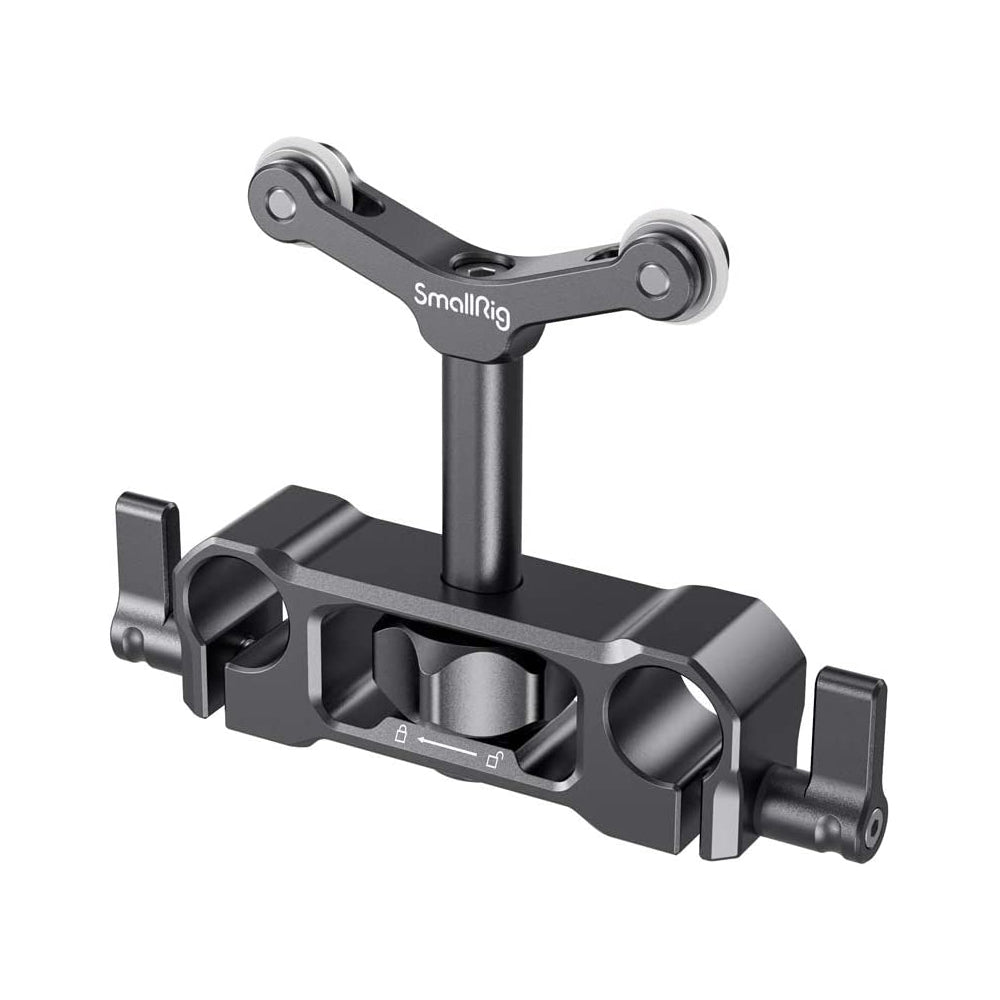 SmallRig Universal Lens Support with 15mm LWS Diameter, Y-Shaped 1.2" Vertical Height Adjustment and Quick Release Thumbscrews for Camera Lenses 2727
