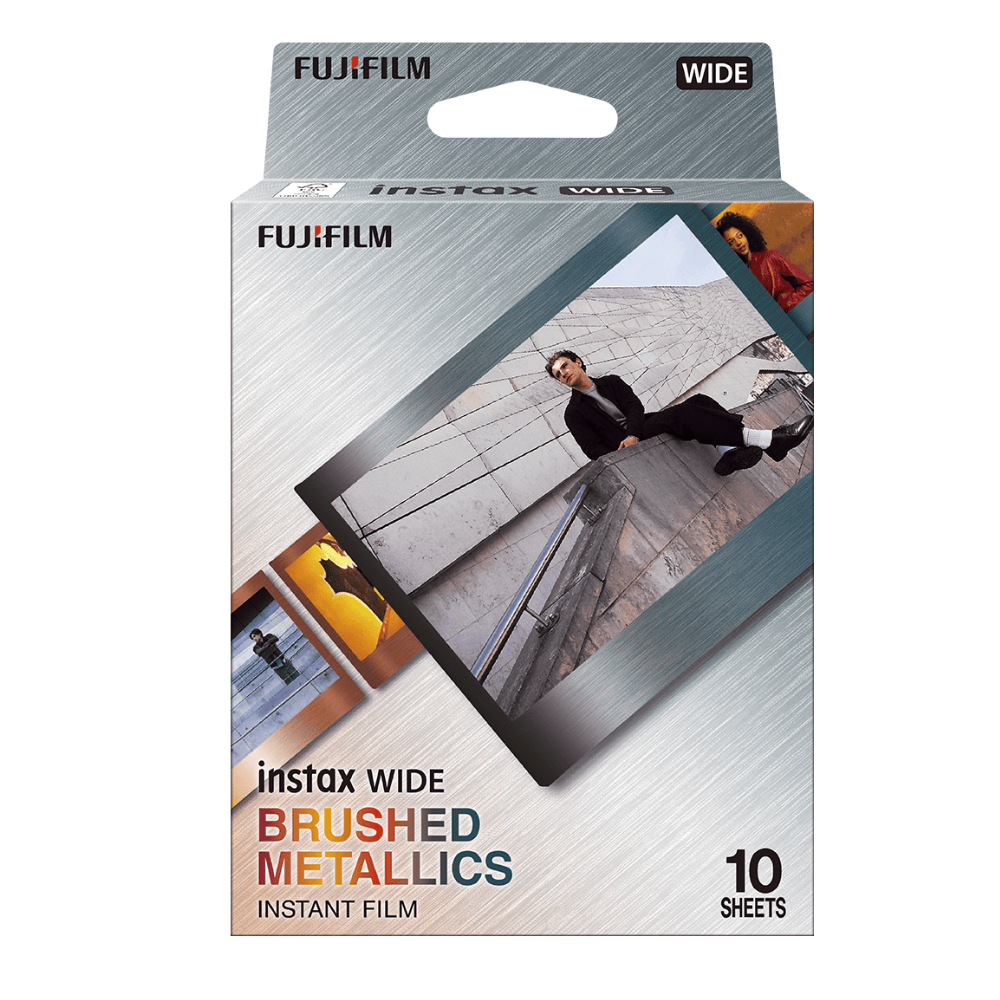 Fujifilm Instax Wide Brushed Metallics Film (10 Sheets) Single Pack for Instant Camera
