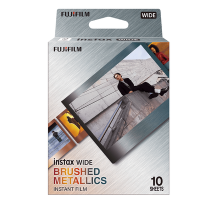 Fujifilm Instax Wide Brushed Metallics Film (10 Sheets) Single Pack for Instant Camera