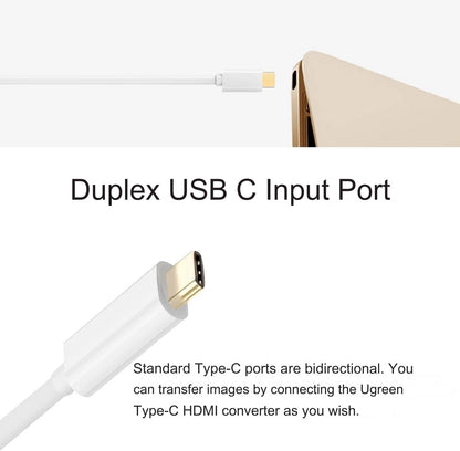 [CLEARANCE] UGREEN USB-C Male to HDMI Female Adapter Port, Support 4K@30Hz Video Resolution Output, HDMI 1.4b version, HDCP compliant for Mac OS, Linux Windows Computer, MacBook, Macbook Pro to HDTV, Monitor, Projector | 40273