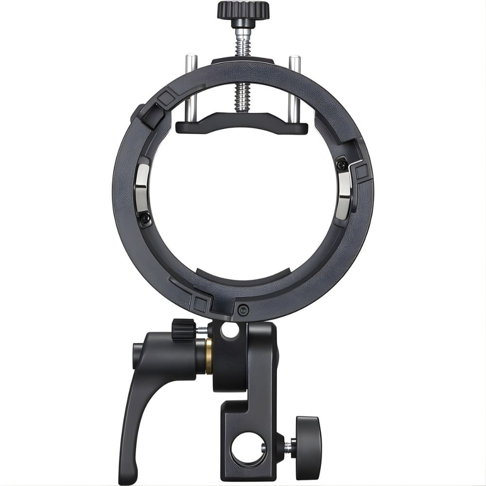 Godox S2/S3 Universal S‑Type Speedlite Bracket for Umbrella Holder with Round/Square‑Head Flashes