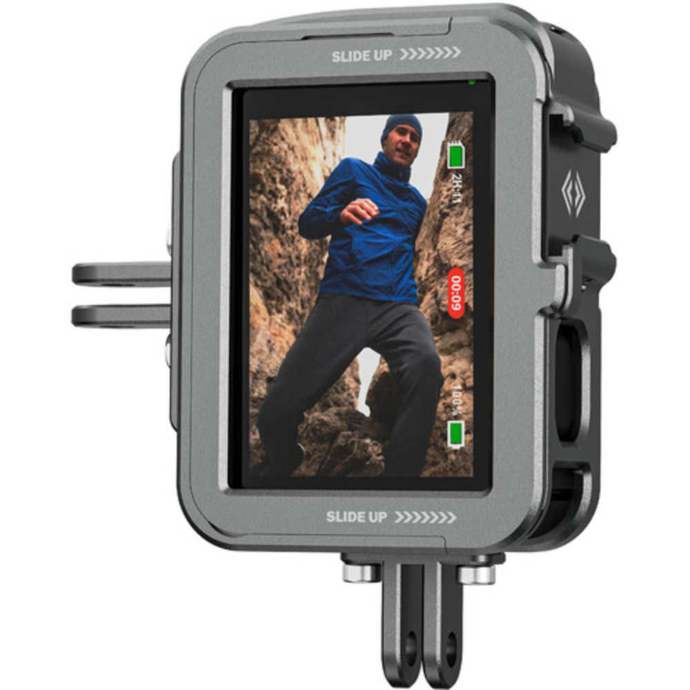 TELESIN Aluminum Cage with Convertible Vertical Frame for GoPro HERO 12 / 11 / 10 / 9 Action Cameras