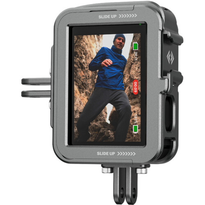 TELESIN Aluminum Cage with Convertible Vertical Frame for GoPro HERO 12 / 11 / 10 / 9 Action Cameras
