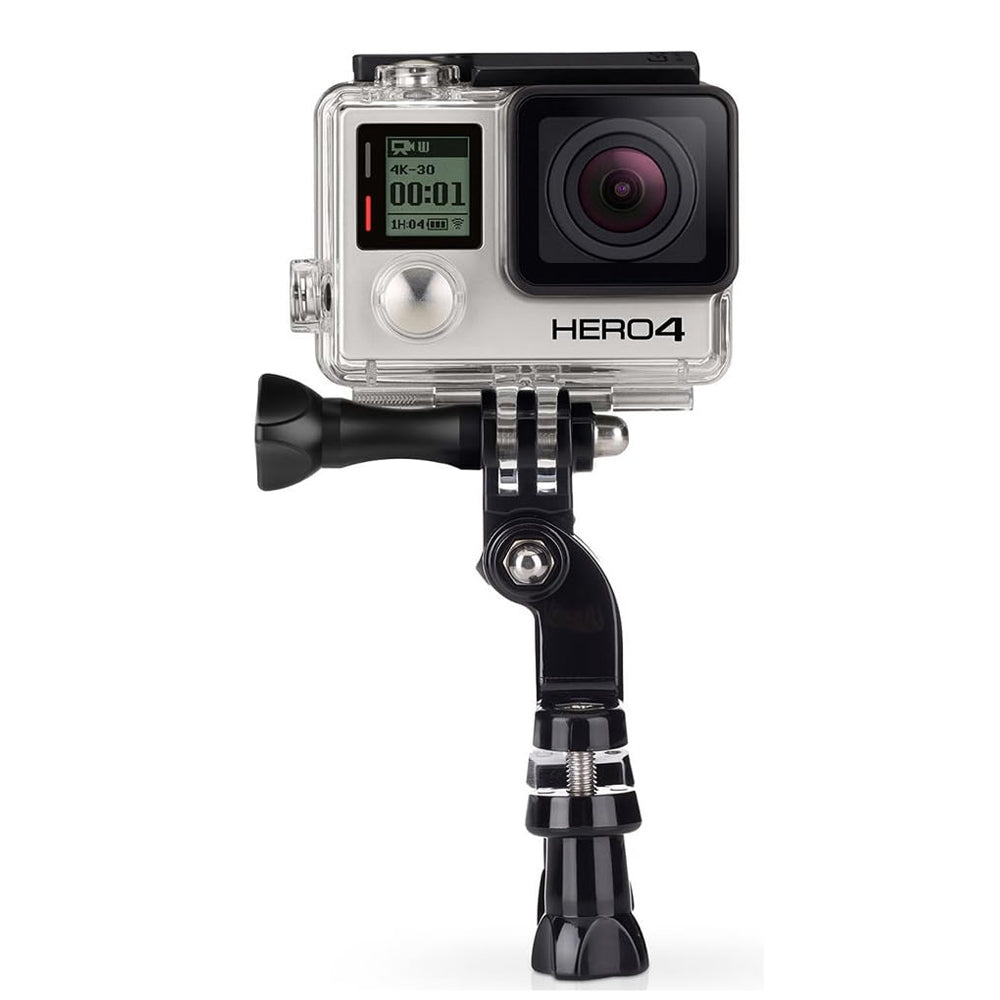 GoPro Roll Bar / Handlebar + Seatpost Clamp Mount for Pipe or Pole with 3 Way Pivot Arm and Protective Liners for GOPRO Action Cameras | GRBM30, GRH30