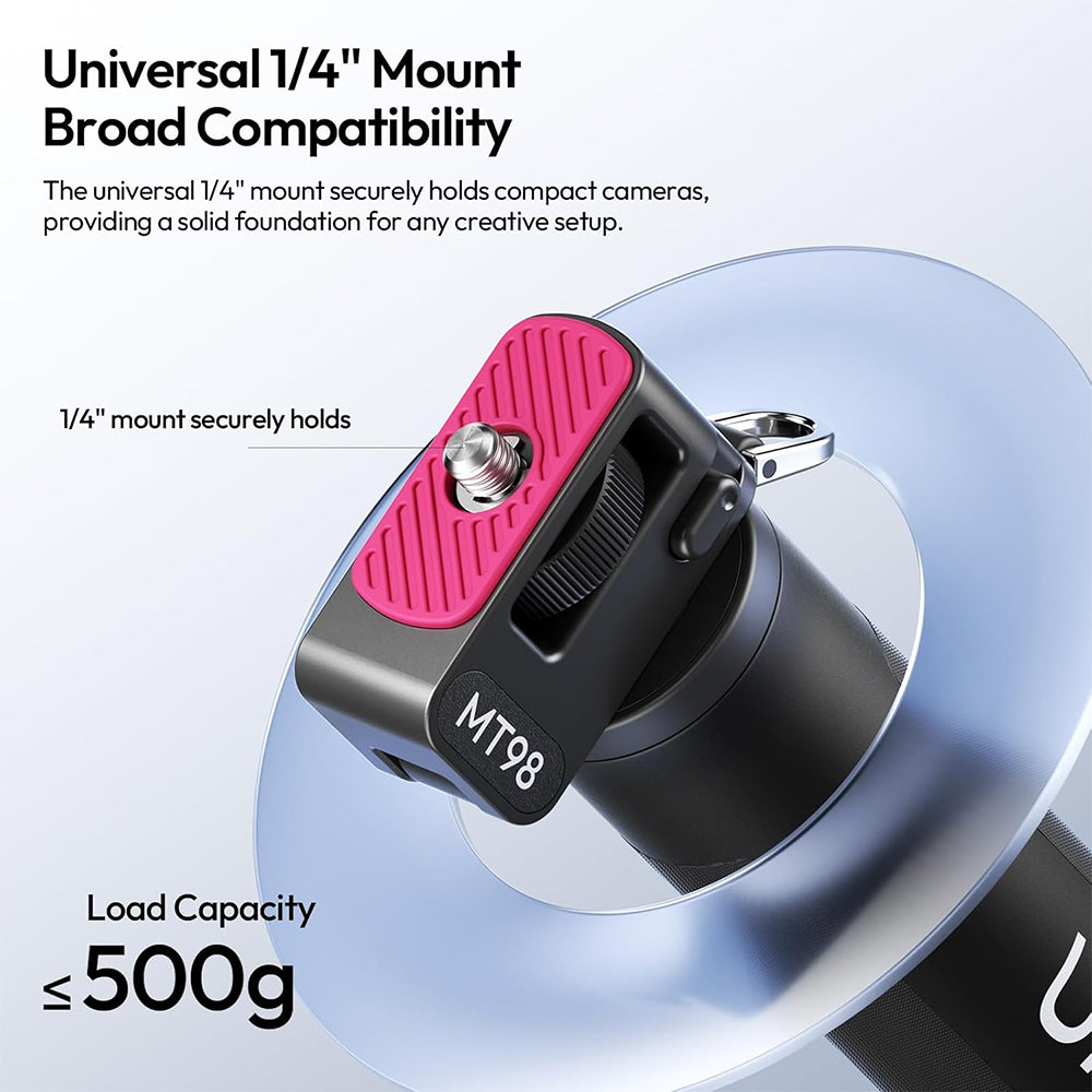 Ulanzi MT98 Foldable Selfie Stick Tripod – Extendable Portable Tripod Design, Adjustable Stand