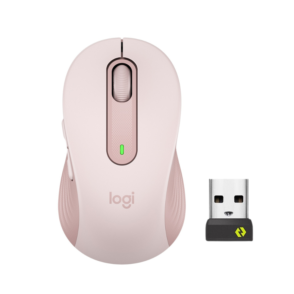 Logitech M650 Signature Wireless Bluetooth Optical Mouse with 4000 DPI, Silent Click, Smartwheel Scrolling and 24 Month Battery Life for PC, Laptop, Desktop (Graphite, Rose, Off White)