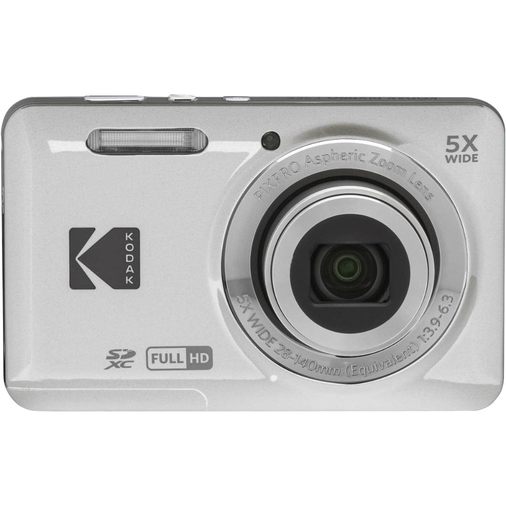KODAK PIXPRO FZ55 Compact Digital Cameras with 13MP/16MP CMOS Sensors, Up to 5x Optical Zoom & 28mm Wide Angle Lens, Full HD Video, Rechargeable Li-Ion Battery
