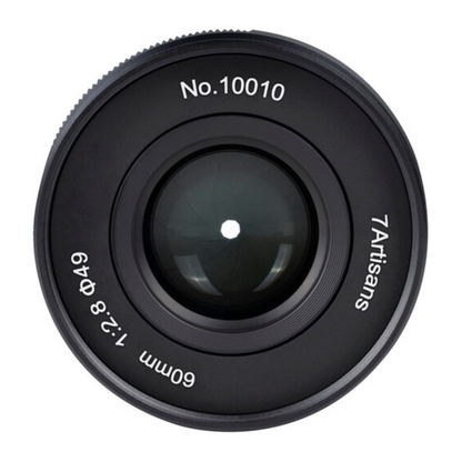 7Artisans 60mm F/2.8 Mark II APS-C Format Fujifilm X Mount Macro Telephoto Prime Lens MF Manual Focus for Mirrorless Cameras