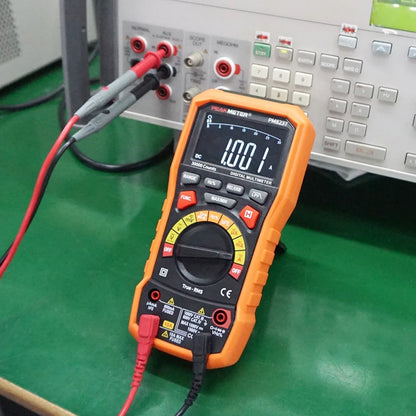 Peakmeter PM8237 10A 1000V AC & DC Digital Multimeter with Dual Test Leads, USB-A Cable Interface, 30000 Counts Display, Auto Range, Data Hold, Voltmeter for Voltage, Current, Resistance, Frequency, Capacitance Tester etc.