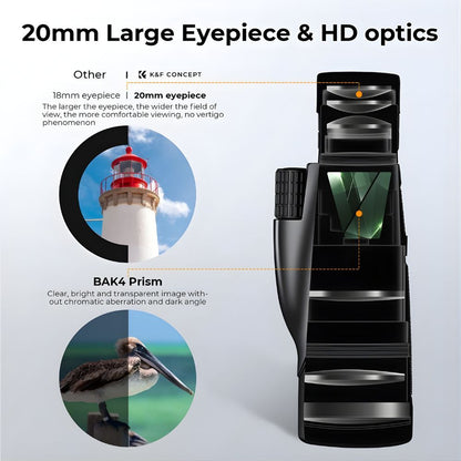 K&F Concept 8x32 50mm Zoom Monocular Smartphone Camera Telescope | KF33-083V1