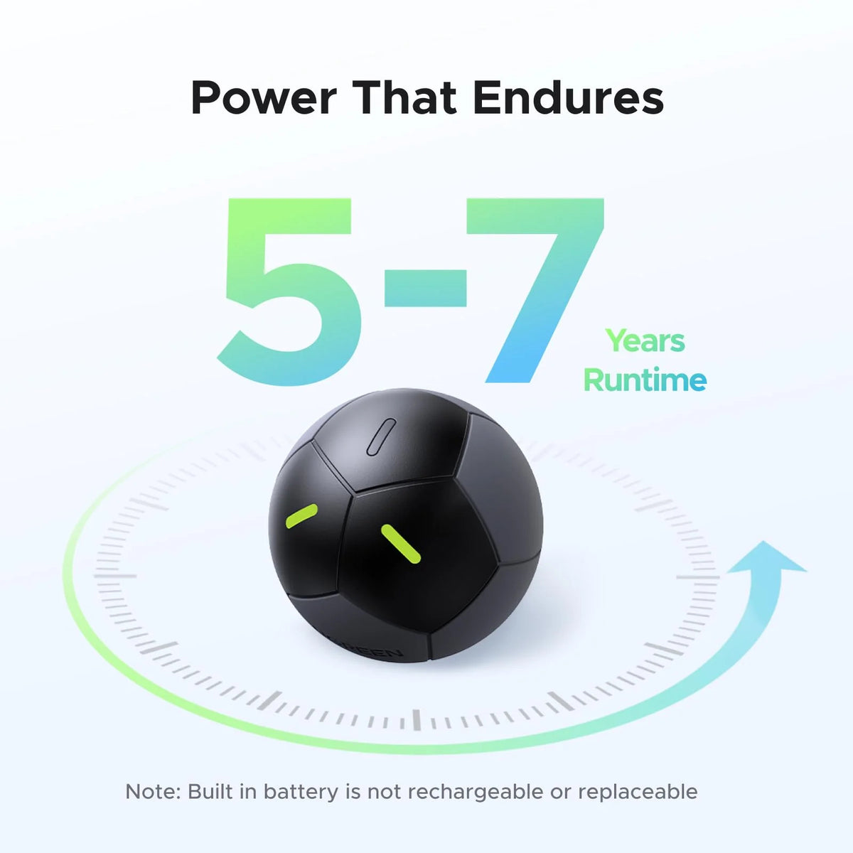 UGREEN FineTrack 2 Smart Finder Works w/ Apple Find My IP68 5–7 Year Battery Football Design | FT309
