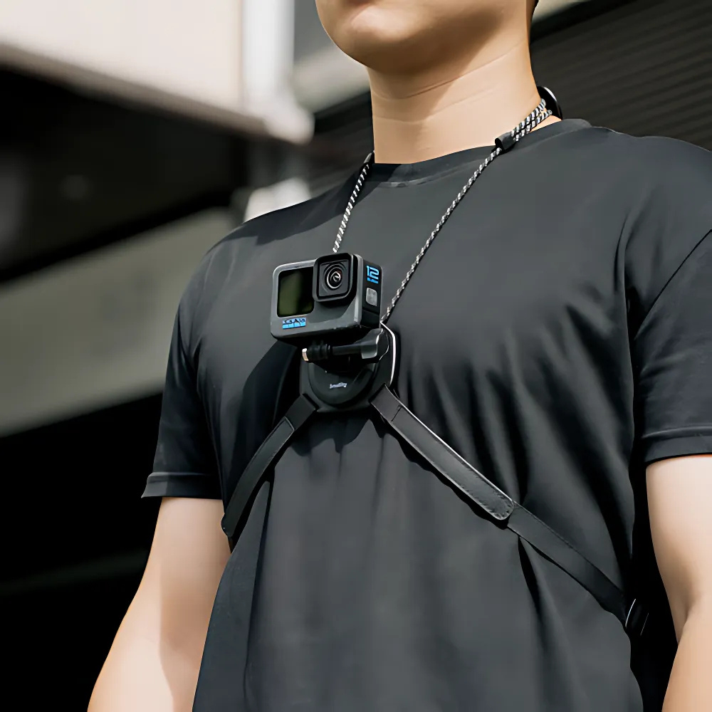 SmallRig Neck Mount Support for Action Cameras with Magnetic QR Quick Release Plate for DJI Osmo Action, Insta360, GoPro Hero and Sports Action Camera Accessories | 5360
