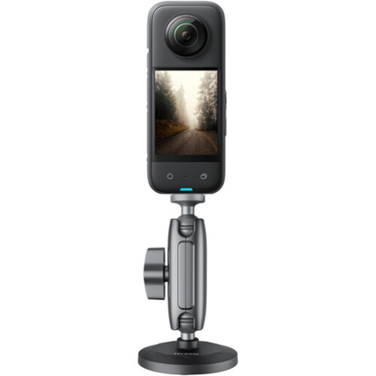 TELESIN Action Camera Magnetic Base Dual Ball Head Articulating Arm Mount for GoPro DJI OSMO Insta360 SJCAM
