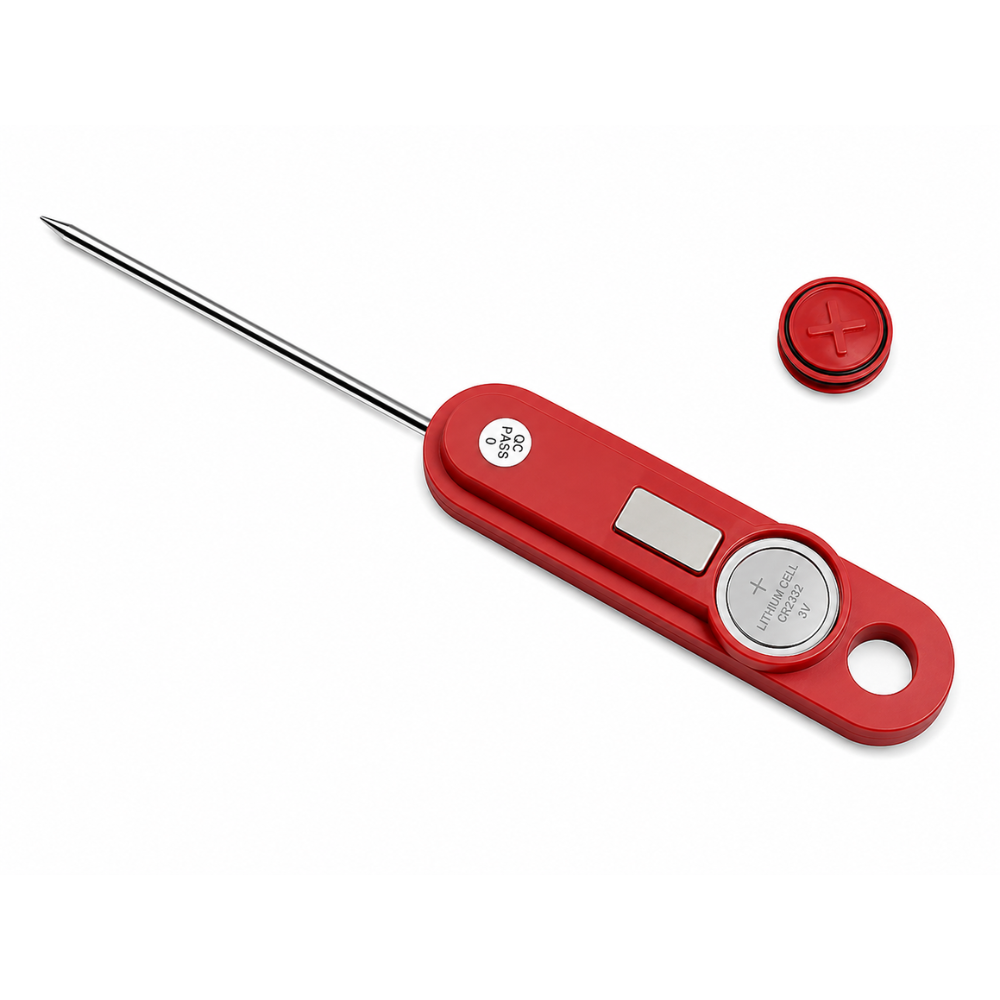 TempPro IC6030 Digital Kitchen Food Thermometer Instant Read Waterproof Backlit LCD Stainless 4.7" Steel Probe