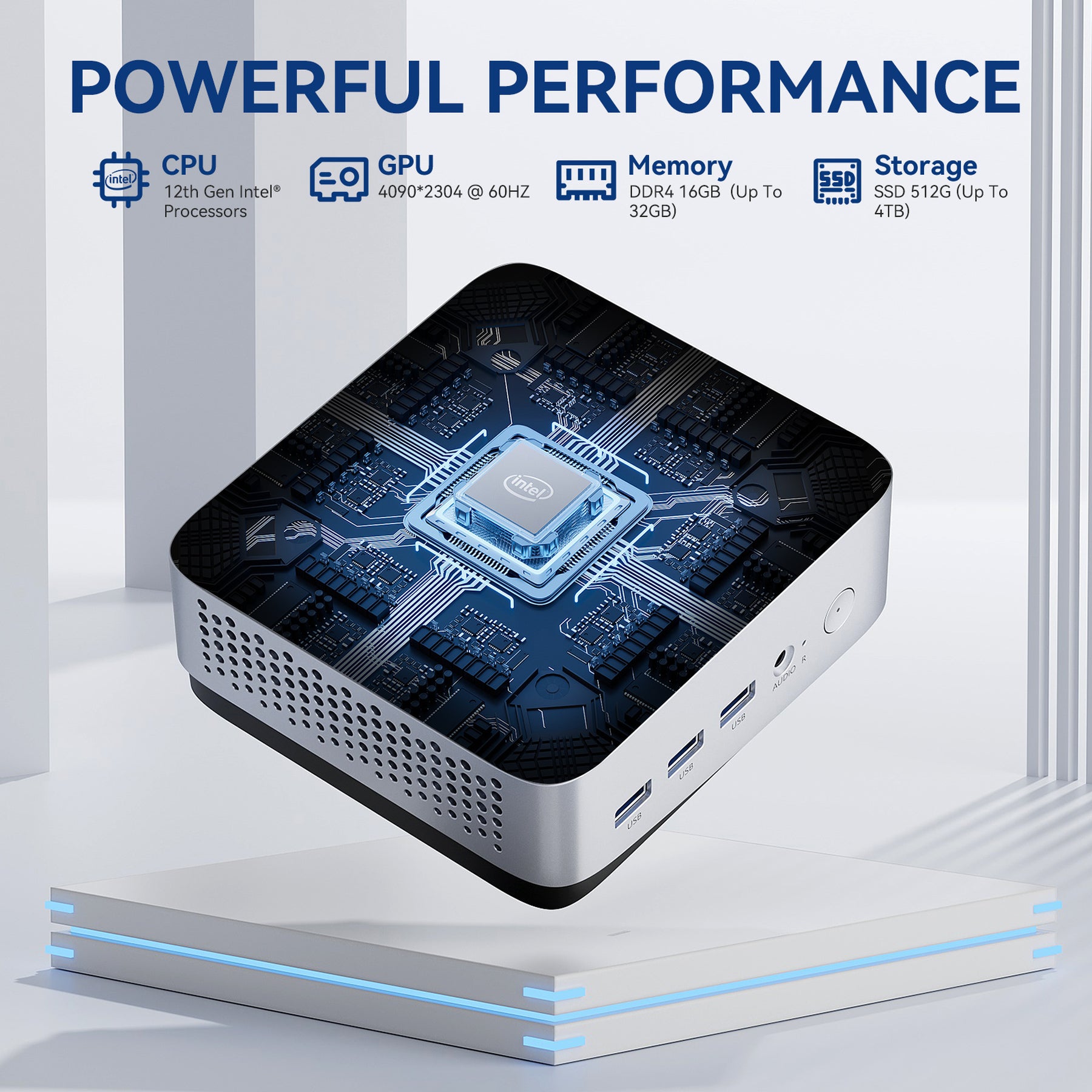 【新品】高速ミニPC Intel Core i5-8265U/8GB DDR4 LeaderHub LP5C Mini PC w/ Intel Core i5-12450HX 16GB DDR4 512GB