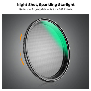 [CLEARANCE] K&F Concept Nano-C 67mm Variable 4-8 Star Effect Lens Filter with Multi-Coated Optical Glass and Ultra-Thin Aluminum Frame for Mirrorless and DSLR Camera Photography