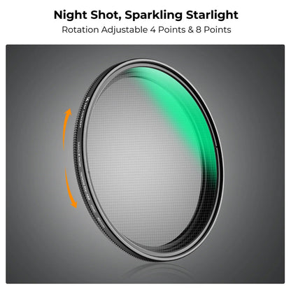 [CLEARANCE] K&F Concept Nano-C 67mm Variable 4-8 Star Effect Lens Filter with Multi-Coated Optical Glass and Ultra-Thin Aluminum Frame for Mirrorless and DSLR Camera Photography