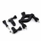 GoPro Roll Bar / Handlebar + Seatpost Clamp Mount for Pipe or Pole with 3 Way Pivot Arm and Protective Liners for GOPRO Action Cameras | GRBM30, GRH30