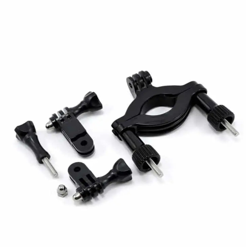 GoPro Roll Bar / Handlebar + Seatpost Clamp Mount for Pipe or Pole with 3 Way Pivot Arm and Protective Liners for GOPRO Action Cameras | GRBM30, GRH30