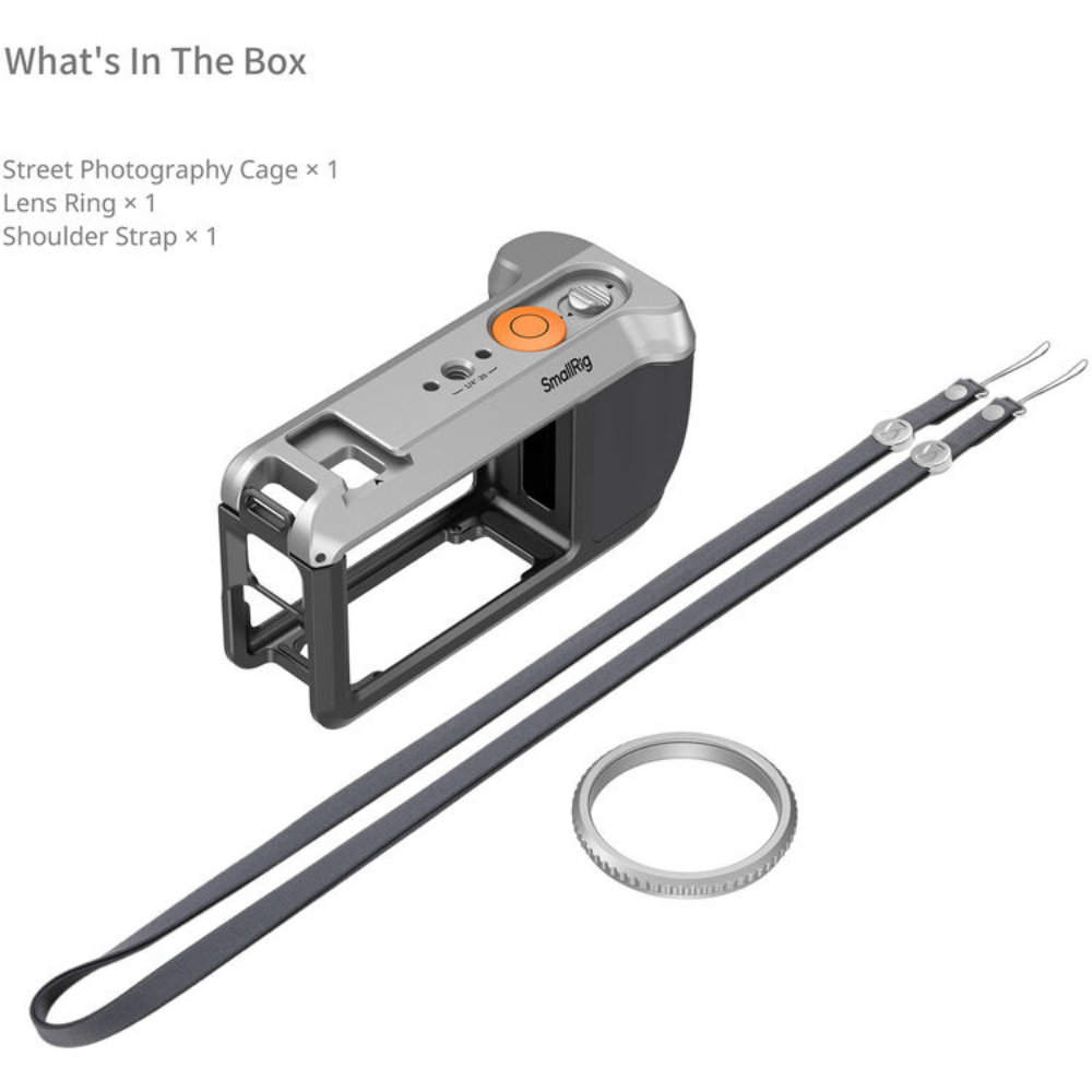 SmallRig Street Photography Cage Kit for DJI Osmo Action 6 w/ Grip, Cold Shoe, 1/4"-20 Mount | 5891