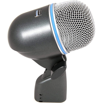 Shure BETA 52A Supercardioid Dynamic Kick Drum XLR Microphone for Bass Drums, Acoustic, Electric Bass & Amplifiers with High SPL Handling and Locking Stand Adapter for Music Instruments, Audio and Recording
