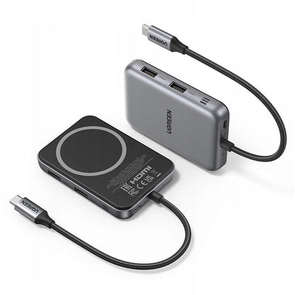UGREEN 7-in-1 Magnetic USB-C Docking Station Hub – HDMI 4K@60Hz, USB-C PD Charging, USB-A Data Port