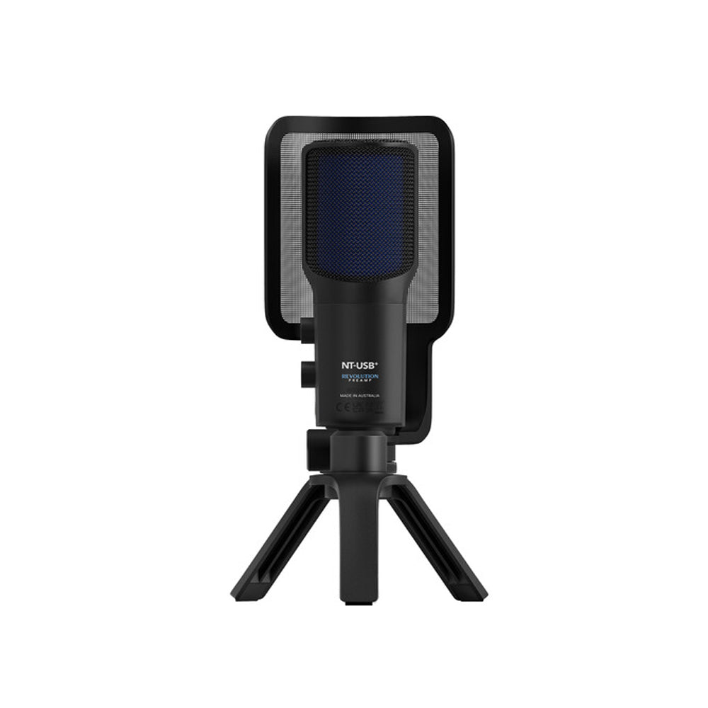 [CLEARANCE] RODE NTUSB+ Cardioid Condenser USB Type-C Microphone with On-Board Controls, Internal DSP by APHEX and Revolution Preamp for Podcasting, Live Streaming, Voice Over and Audio Recording