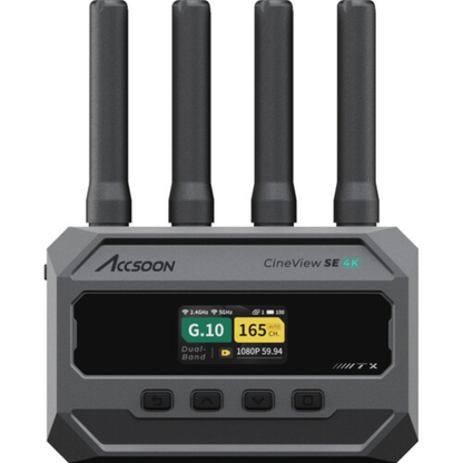 ACCSOON CineView SE 4K Dual Band TX+RX 4K30 Wireless Video Transmitter and Receiver System Kit
