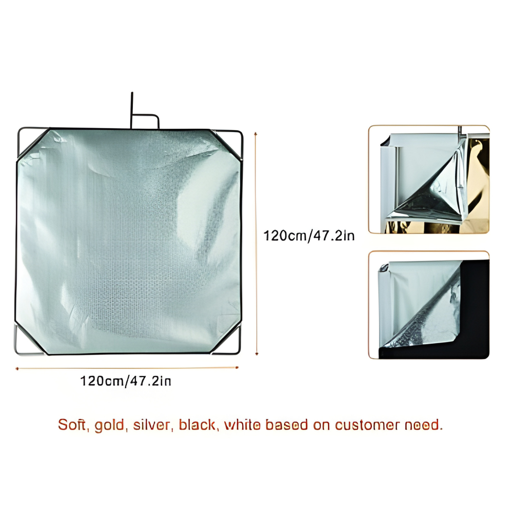 Dearkol 70x90 / 120x120cm Stainless Steel Flag Panel | HB-2836A, HB-4848A