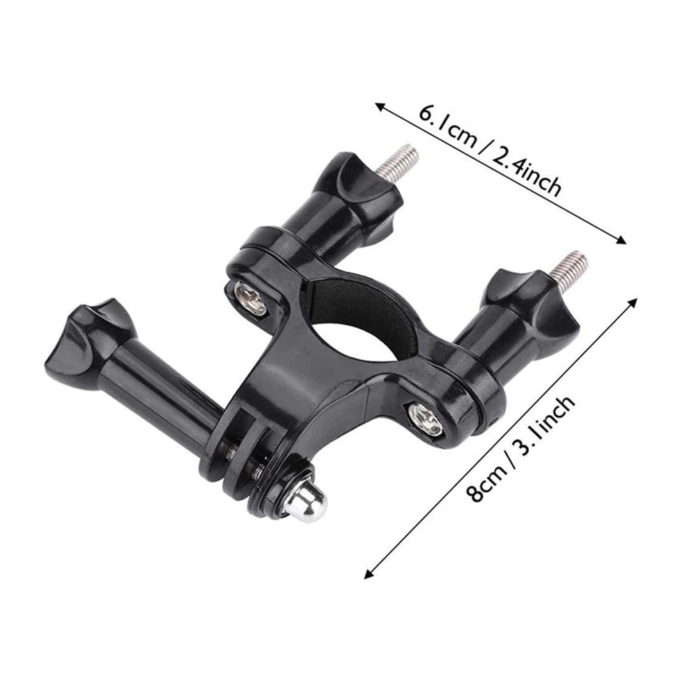 Pxel Action Camera Universal Mount Holder Fit for Cycling, Mountain Biking, Motor Cross and Water Sports with 40mm Max Open Clamping Diameter for GoPro Hero, DJI Osmo Action & Insta360 | AA-AC7