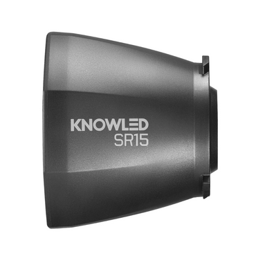 Godox KNOWLED SR15 rrow Beam Reflector for MS60BI and MS60R LED Lights with 15° Beam Angle, 2.8" Size and Silver Interior for Lighting and Studio Equipment