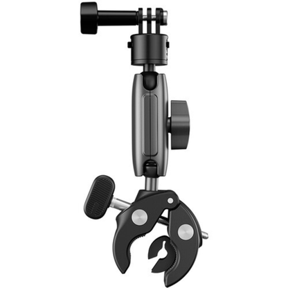 TELESIN Crab Style Clamp QR Quick Release Action Camera Mount and Dual Ballhead Magic Arm