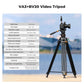 K&F Concept 360 Degree Fluid Head 3-Section Professional Video Tripod with 10kg / 8kg Max Load Capacity, 1.9m Max Height, Hydraulic Dampening Panoramic / Tilt and 1/4" 3/8" Threaded Mounts for DSLR Mirrorless Cameras | VA3+BV10 VA3+BV20