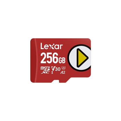 Lexar PLAY microSDXC UHS-I V30 A2 U3 Class 10 Memory Card, Up to 205MB/s Read and 140MB/s Write | 128GB / 256GB