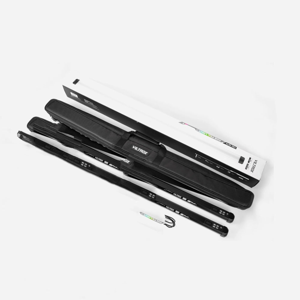 Viltrox K90 30W RGB Magnetic Handheld 38" Dual LED Light Stick Kit 2.4GHz Wireless, 2500K~8500K CCT Range, 3300mAh Battery with 26 Light Effect Presets, Onboard / App / Remote Controls for Studio and Lighting Equipment