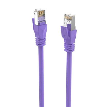 Vention CAT6A RJ45 Ethernet Network SFTP Flexible Patch Cable with Up To 1000Mbps Transmission Speed for Home and Industrial Networking (Purple) (30M) | IBMVT