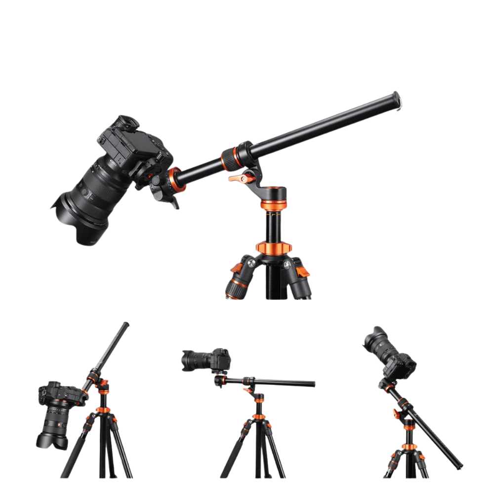 K&F Concept 30cm / 41cm / 81cm Horizontal Tripod Extension Arm w/ 360° Rotation, 180° Tilt, 5kg Load