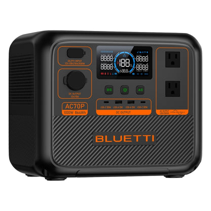 BLUETTI AC70P 1000W Portable Power Station