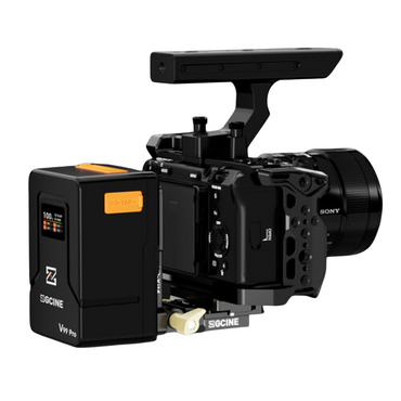 ZGCINE VR-Kit 4 Quick Release Metal V-Lock Battery Plate with Arca-Type Mount, 180 Degrees Rotation, 1/4"-20 & 3/8"-16 Threads, Extendable up to 1.5" for DSLR Camera Rigs, V-Mount Batteries, Tripods & Video Accessories