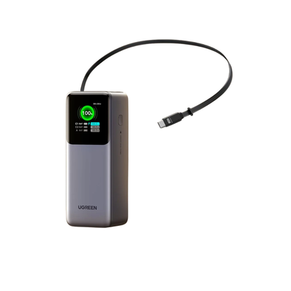 UGREEN Nexode 20000mAh 165W Power Bank w/ Retractable USB-C Cable