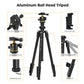 K&F Concept K234A3 Aluminum Camera Tripod with Arca-Type Quick Release Ball Head & Smartphone Holder - 178cm Max Height, 8kg Load Capacity, 4-Section Legs with Flip Locks