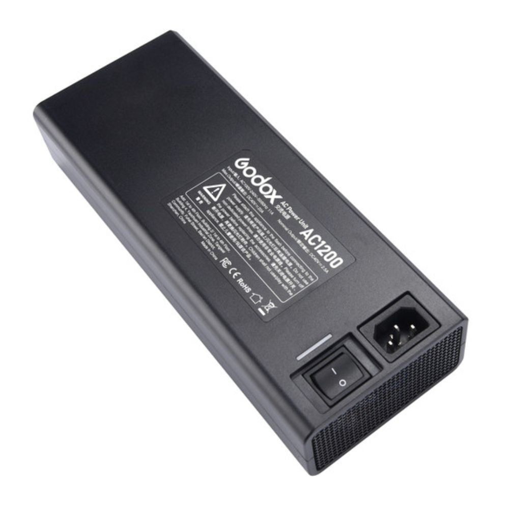 Godox AC1200 AC Power Adapter for AD1200 Pro Battery Powered Flash Unit with Multi-Voltage Operation