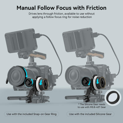 SmallRig Lightweight and Adjustable Mini Follow Focus 3010C